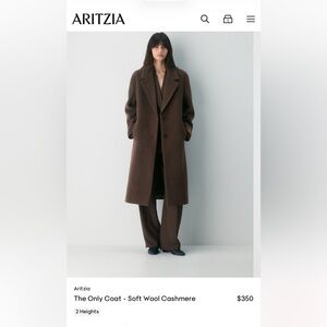 ISO Aritzia The Only Coat- BURNT CEDAR